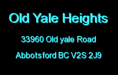 Old Yale Heights 33960 OLD YALE V2S 2J9